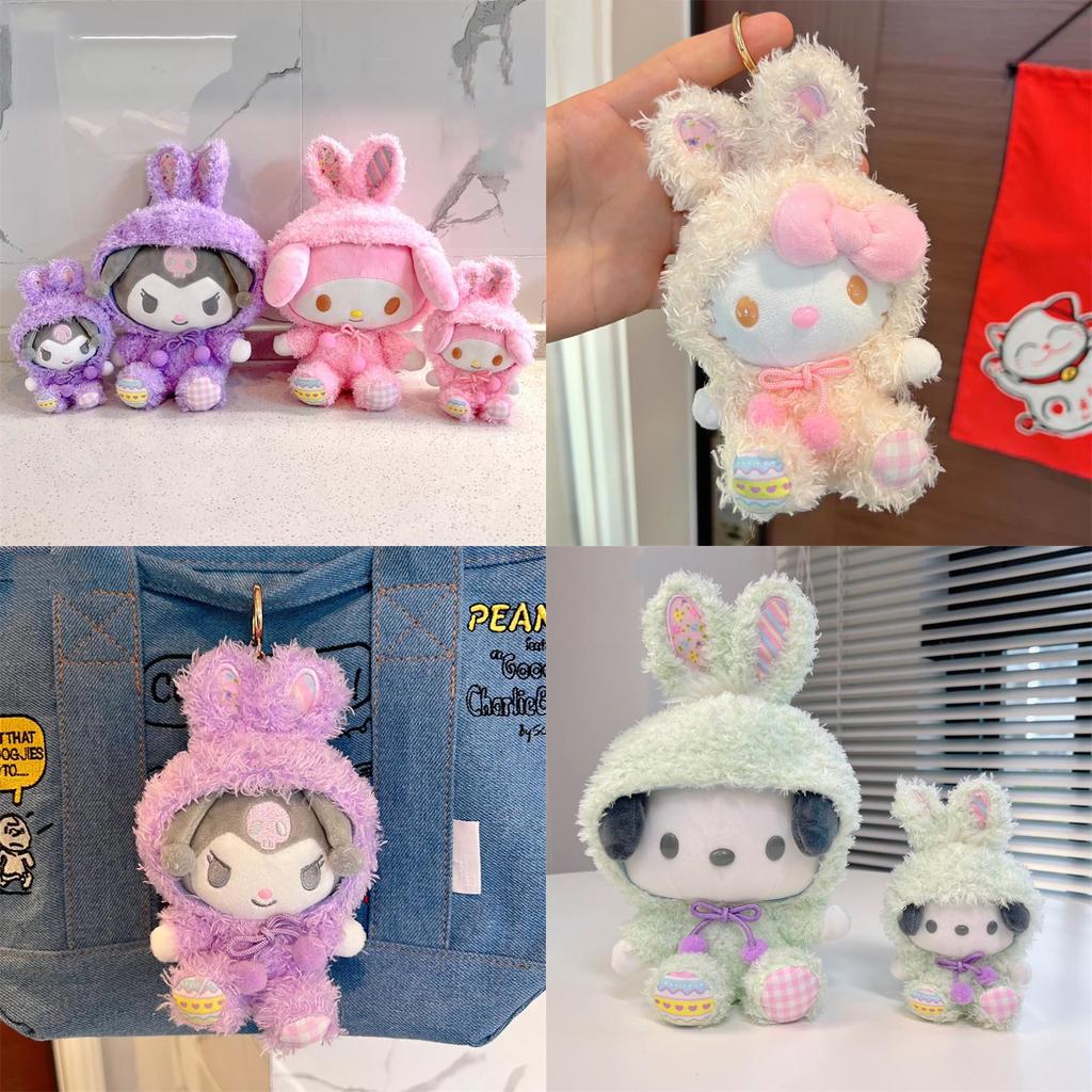 Sanrio Series Kuromi Melody Cinnamoroll Plush Doll Handmade Soft Toy For Anime Fans