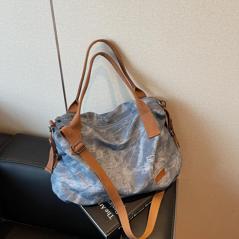 Large-capacity commuter tote bag, women's new high-end atmospheric shoulder bag, high-end versatile messenger bag