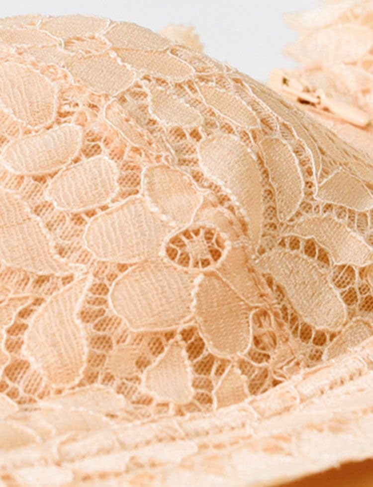 MY Lace Bra for Breast Cancer Padded [KISS LIFE] Front-opening, Zip-front Patients, (L, Blue) (kml800636c4)