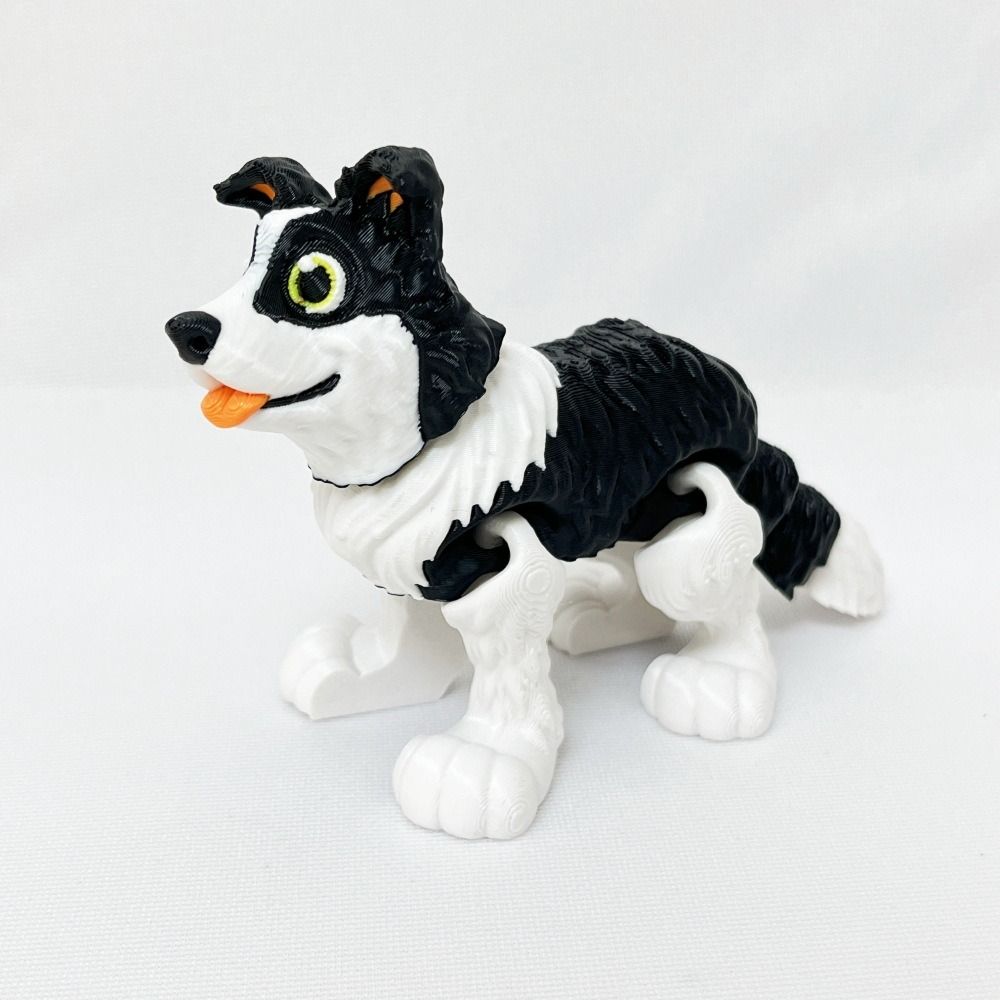 3D Printing Multi Joint Dachshund Toys Multi-Jointed Simulated Border Collie Figurine  Kids Adults
