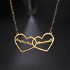 Cazador Custom Butterfly Heart Infinity Pendant Name Necklace for Women Stainless Steel Personality Names Necklace Jewelry Gift
