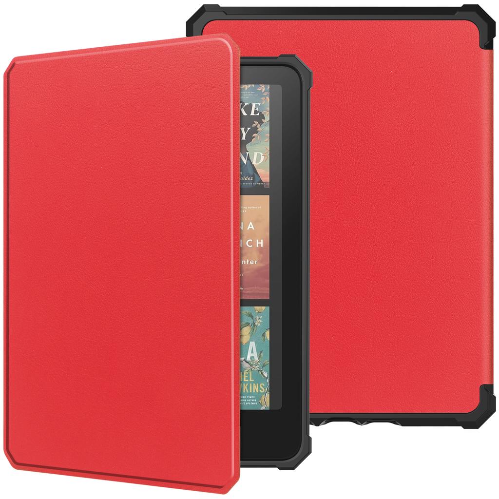 For Amazon Kindle Paperwhite (2024)/Kindle Colorsoft Case PU Leather + TPU E-Reader Cover Auto Wake/Sleep