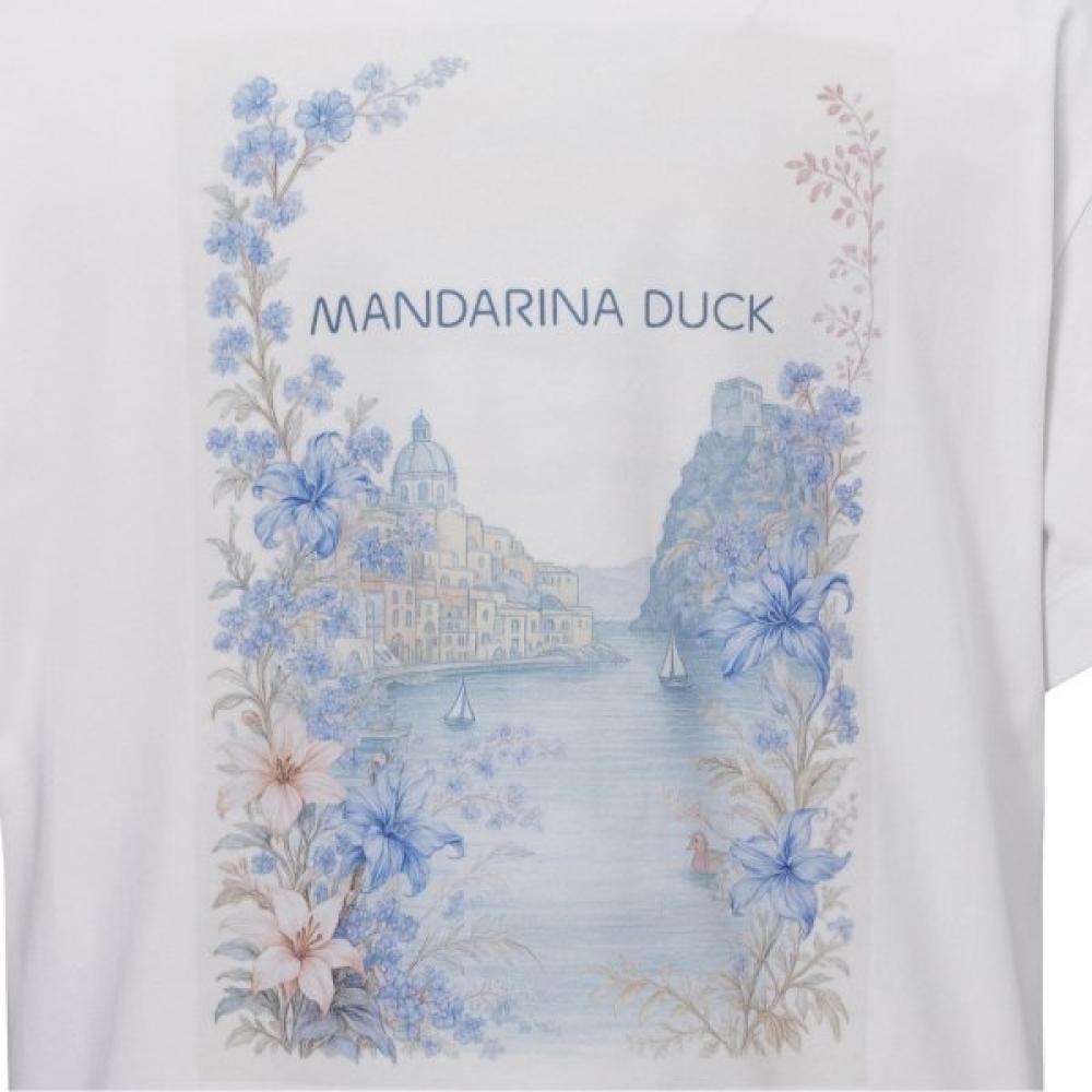 Mandarina Duck Women S BoTanical Graphic T ShirT h7S09978