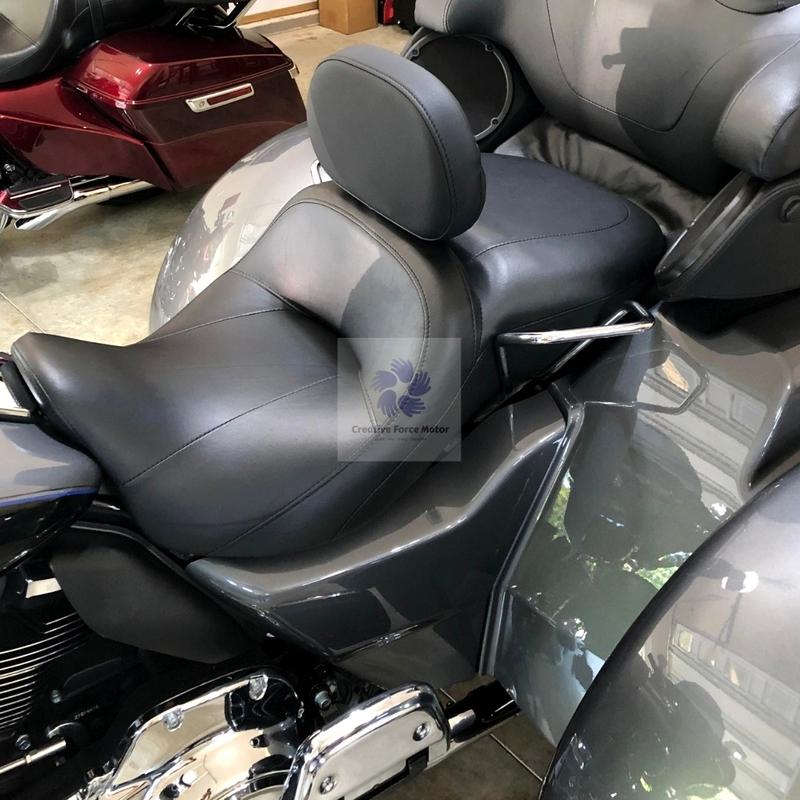 Motorcycles Front Driver Rider Seat Backrest Pad Adjustable For Harley Davidson Touring Road King Street Electra Glide 2009-2025