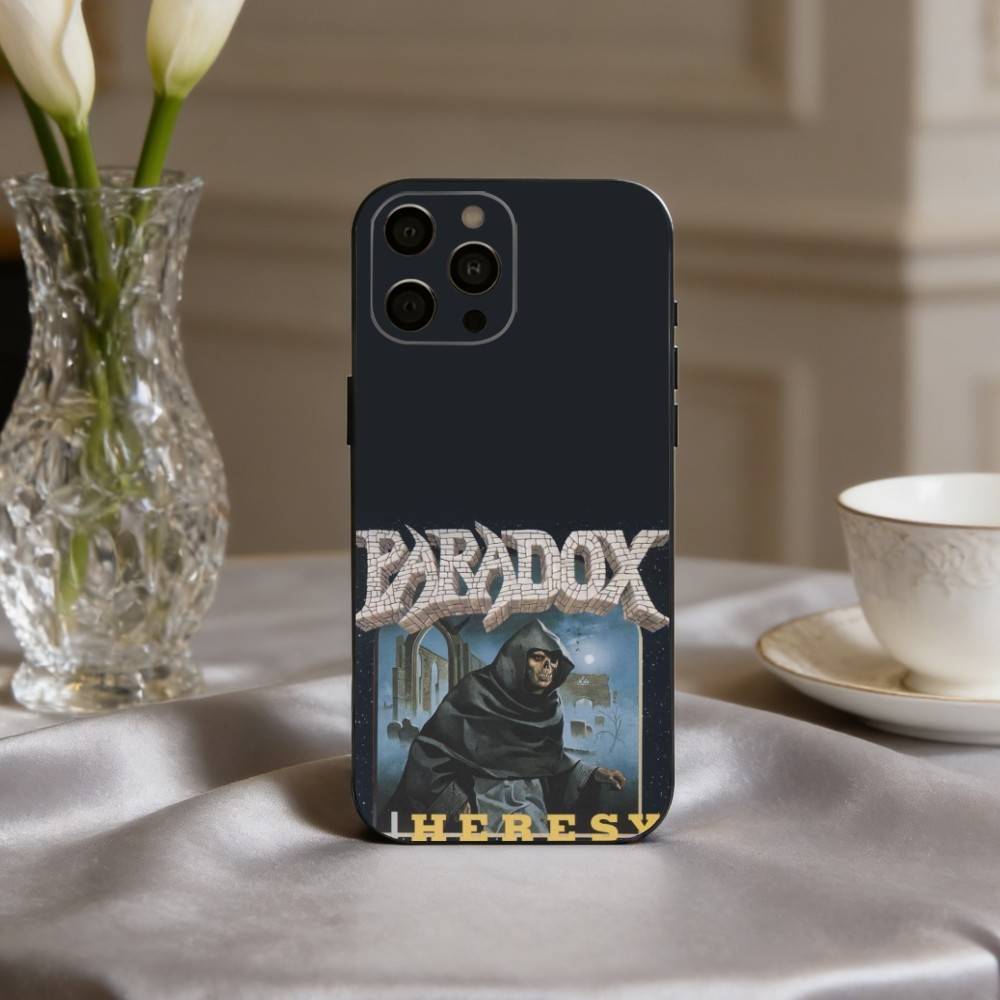 Punk T-The P-Paradox Band Phone Case For iPhone 17pro,16,15,14,13,12,11 Plus,Pro Max,XS,Soft Silicone Black Cover