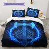 Viking battle axe  Pattern Bedding Quilt Set Quilt Cover Pillowcase Home Decoration  Gift (1 * duvet cover + 2 * pillowcase, without core)