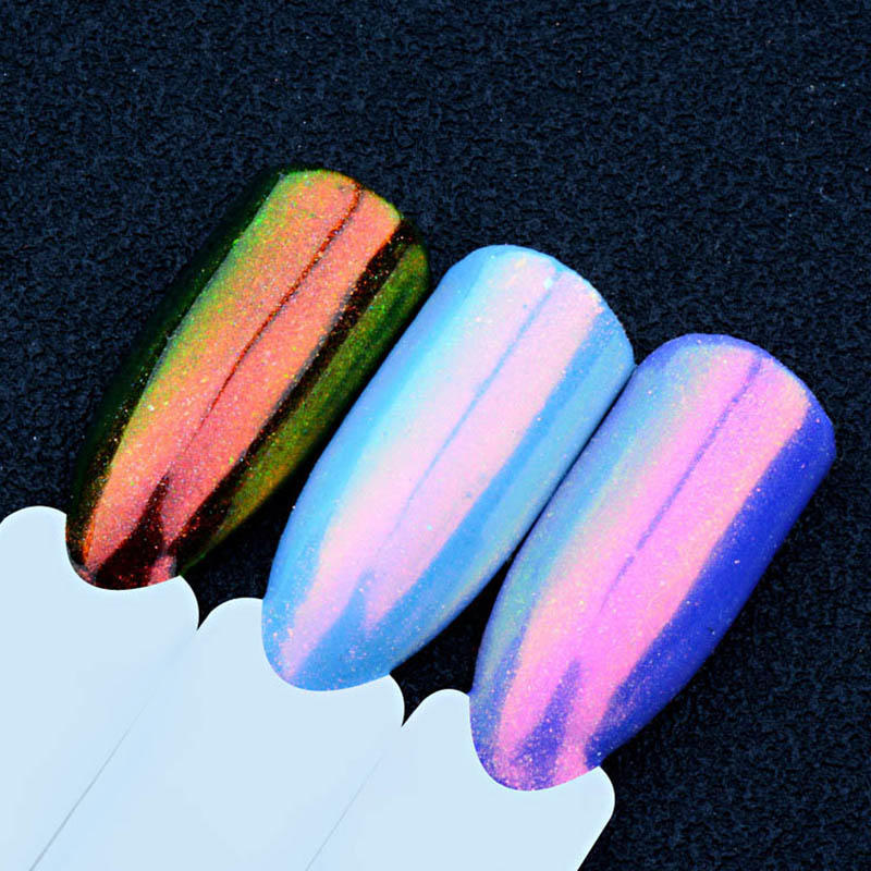 Metallic Effect Glitter Powder Chrome Dust Nail Art Decoration Mirror Chrome Pigment