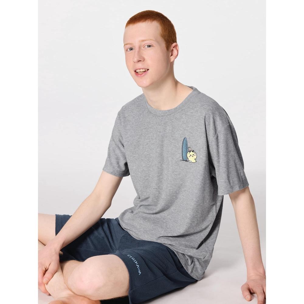 

Комплект Gu By Uniqlo Dry Pile Футболка с коротким рукавом Шорты Чиикава 07 GRAY/XS