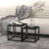 VidaXL Tea Tables 2 Pcs MDF Black 331658