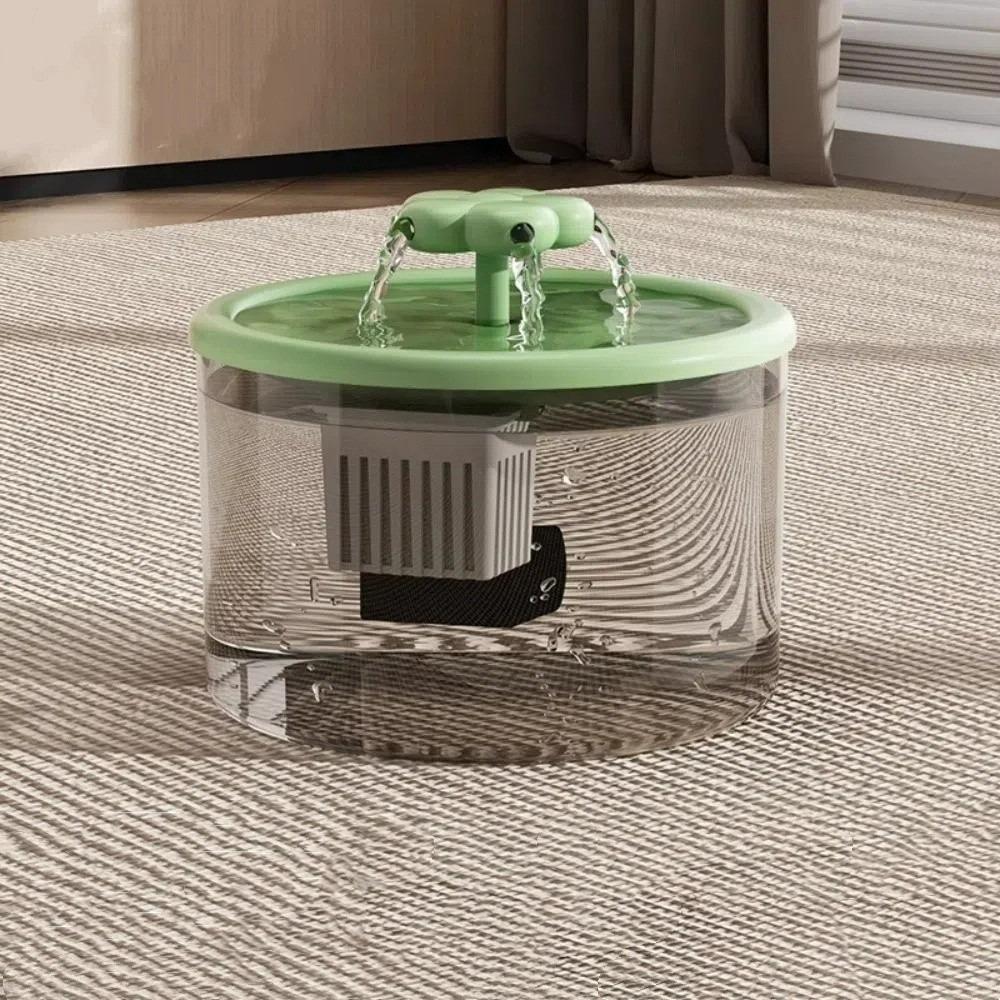 

Burnout Prevention Cat Water Fountain with Automatic Filter Cats Water Dispenser Pet зелений