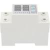 Double LED Display Single Phase Adjustable Voltage Current Protector Voltage Protective Device AC230V 63A x 36 x 60mm