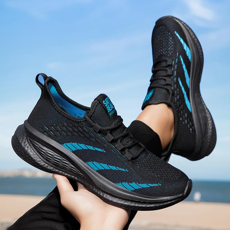 Fashion 2025 New Men's Running Shoes - Lightweight Breathable, Anti Slip, Shock-absorbing Sole Outdoor Sports Shoes for Tennis Training
