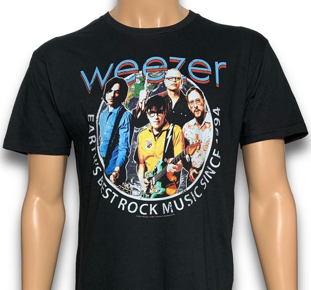 

Weezer Лучшая группа Земли с 1994 года Абсолютно новая Официально лицензированная футболка Унисекс Футболка XXXXL
