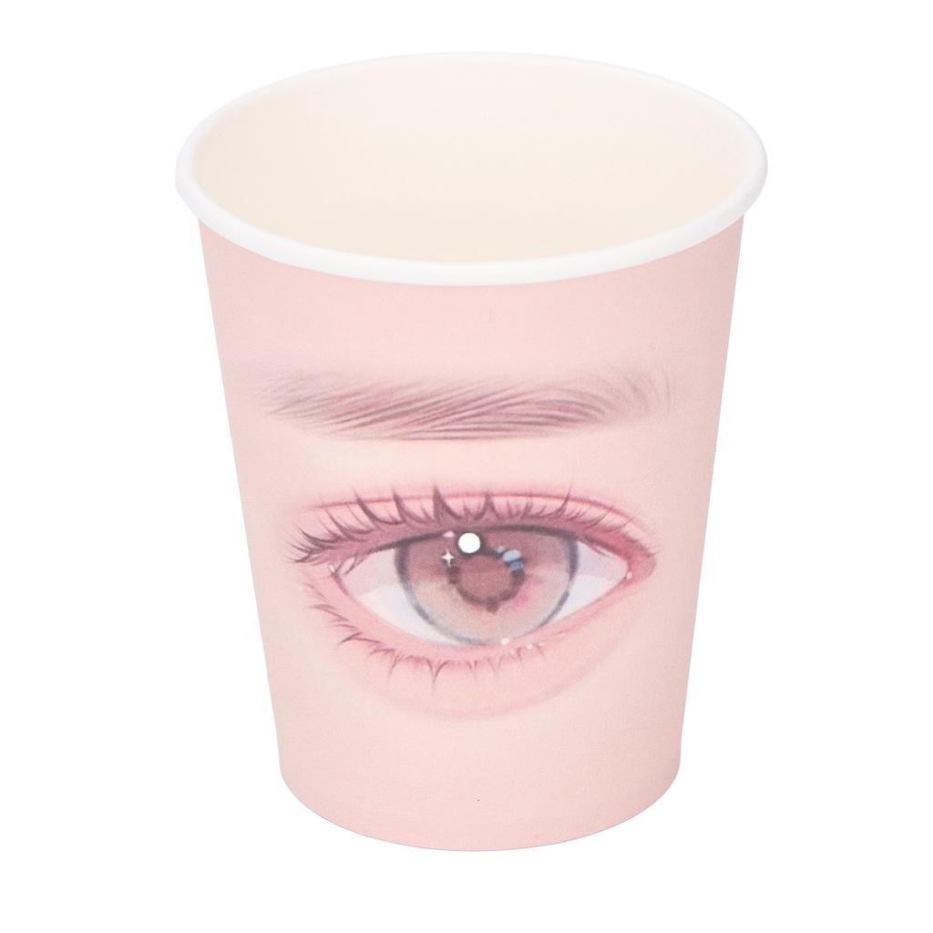 20pcs Eyelash Extension Practice Paper Cups Disposable Thickened Lash Extension Training Cups for Beginners
