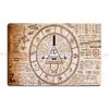 Gravity Gravity Falls Reality is an Illusion bill cipher spell Zodiac Metal Living Room Painting Wall Decor Tin Sign Poster