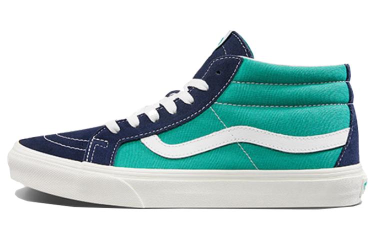 Vans SK8 Mid Reissue Black Green Blue Green VN0A391FTET 36.5