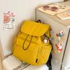 Schoolbag women's backpack 1011 new simple high-value ins style student schoolbag large-capacity drawstring travel backpack