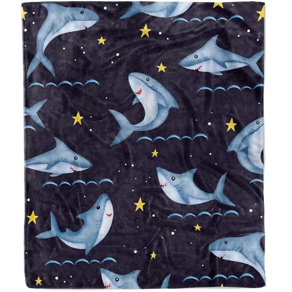Blanket Shark Blankets Fleece Throw Blanket Ultra Soft Flannel Bed Blanket Warm Fuzzy Plush Blanket 50"X40"