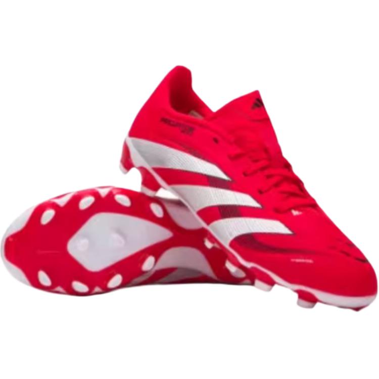 New Adidas PREDATOR LEAGUE Slip Resistant Breathable Low Top Kids' Soccer Shoes Red Kids' ID3795