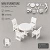 2Set Miniature Miniature Furniture Model Self Assembly Dollhouse Furniture Set  House Decoration