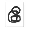 Scandinavian Minimalist Wall Art Black and White Abstract Woman Geometric Lines Poster Print Home Bedroom Living Room Decoration