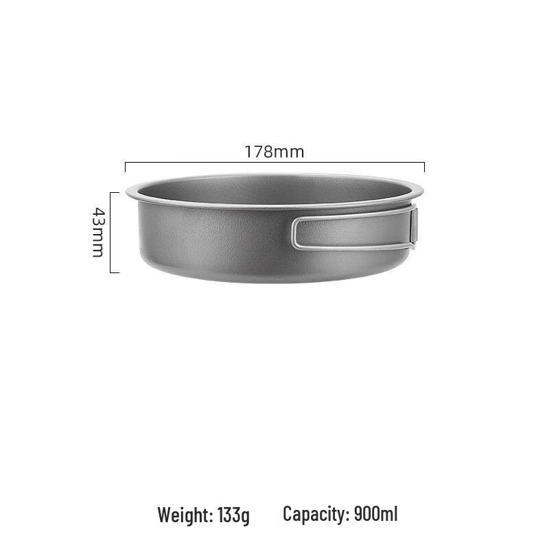 NuFeng Ultra-Light Foldable Travel Soup Pot with Lid