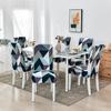 Stretchy Patterned Dining Room Chair Covers Set of 1 ,Washable Dining Chair Covers ,Great Decor for Home Hotel Party Banquet