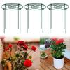 30cm Metal Garden Plant Support Stakes Round Peony Support Ring Cage For Indoor Outdoor Plants Garden Tools, 3Pcs