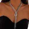 Accessories Exaggerated Metal Chain Necklace Jewelry Clavicle Chain  Street Wear
