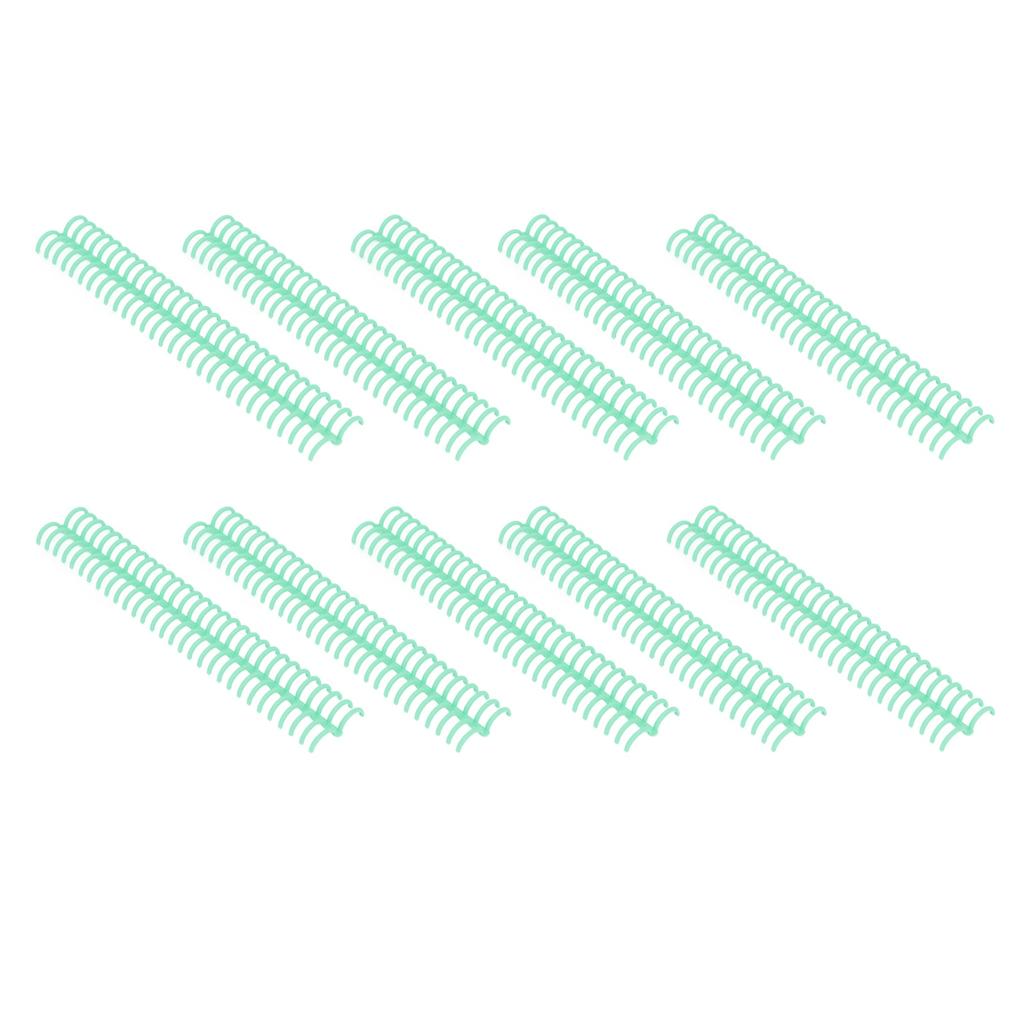 10 STÜCKE Kunststoff-Bindekämme 19mm 30 Ringe Kammbindegerät Kompatibel mit A4 B5 A5 Papierformat 150