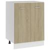 VidaXL Low Cabinet "Lyon" Sonoma Oak 60 X 46 X 81.5 Cm Engineered Wood 801191