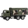 1/43 Militär-LKW-Armee-Panzerwagenmodell, Säuglingssimulationsfahrzeugmodell für einziehbares Kinderspielzeug mit Licht und Ton (Antiker Krankenwagen)