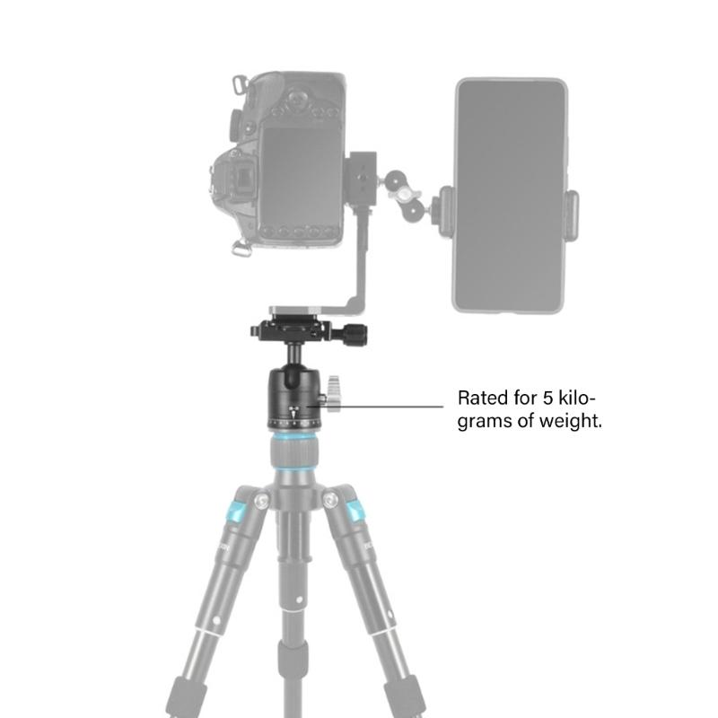 1/4 Thread Camera Ball Mount Tripods Featuring Precisions Adjustment Dials For Professional Photography