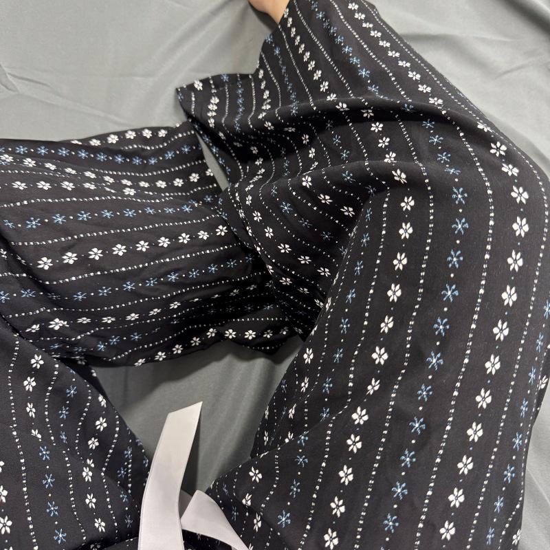 Three Sizes Women's Cotton Silk Wide-Leg Rayon Pants - Spring/Summer Breathable, Plus Size Casual Home Sleepwear