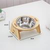 Wooden Cat Food Bowl Non-Slip Dog Food Bowl Practical Cat Food Container  Home