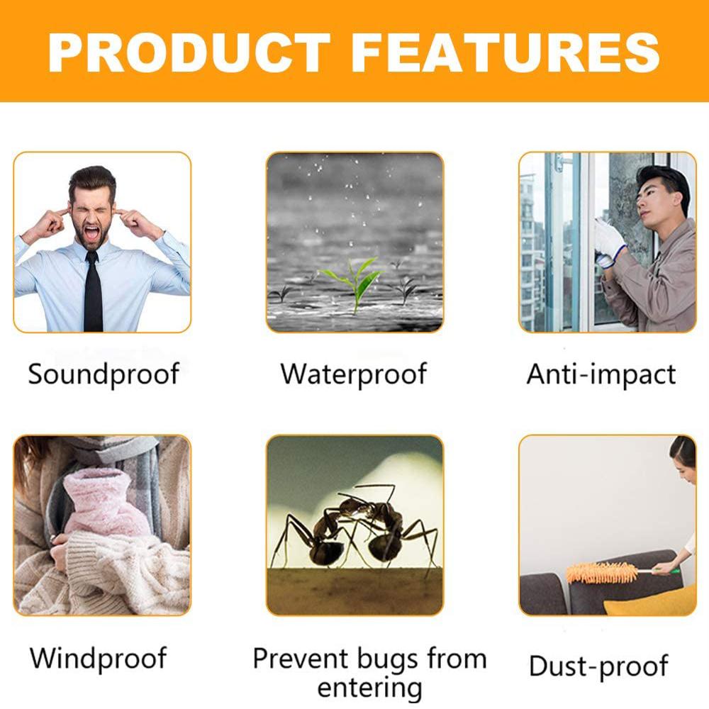 10M Okenní těsnicí páska kartáč samolepicí těsnění proti povětrnostním vlivům dveřní lišta zvukotěsná prachotěsná těsnicí páska proti povětrnostním vlivům