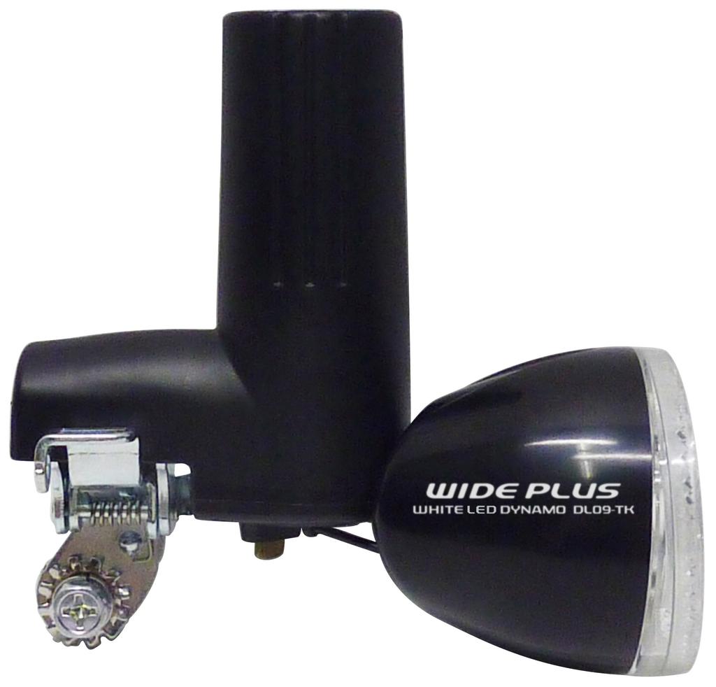 Takeda Sangyo WIDE PLUS LED Block Dynamo Rubber Roller Light, Type, Black, X2KDL09K-TK