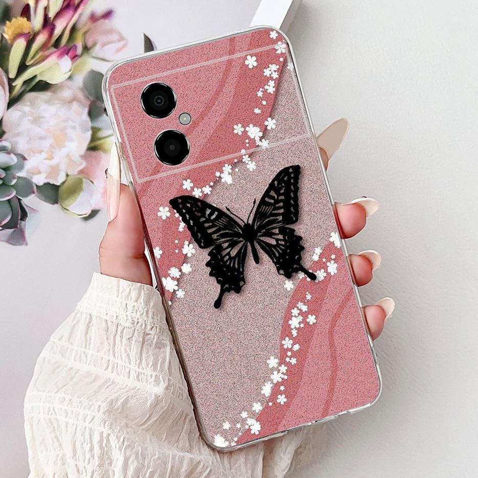 For Xiaomi Poco M4 5G Case New Luxury Painted Cover Liqiud Silicone Phone Case For Xiaomi Poco M4 Pro 4G PocoM4 Pro 5G Soft Bags