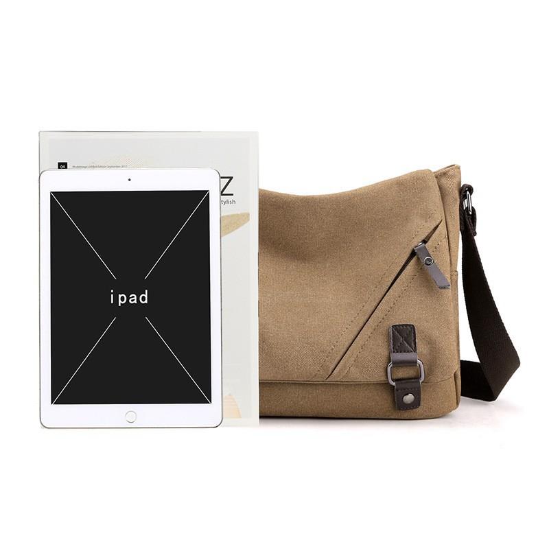 Lightweight Men's Bag Canvas Large-capacity Cross-body Multifunctional Fashionable Casual Shoulder