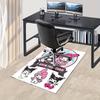 1pc Sanrio Kuromi Mermaid Printed Office Carpet Rectangle Rug Under The Table,Perfect Room Decor for Living Room, Bedroom, Kitchen, Non-slip Floor Mat