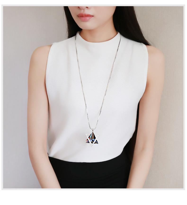 European-American Style Long Necklace with Elegant Tassel - Women's High-End Sweater Chain for Autumn/Winter