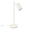 Lampka Biurkowa Nowoczesna Beżowa Ruchomy Karbowany Reflektorek Włącznik 1Xgu10 10W Karbon Sollux Lighting