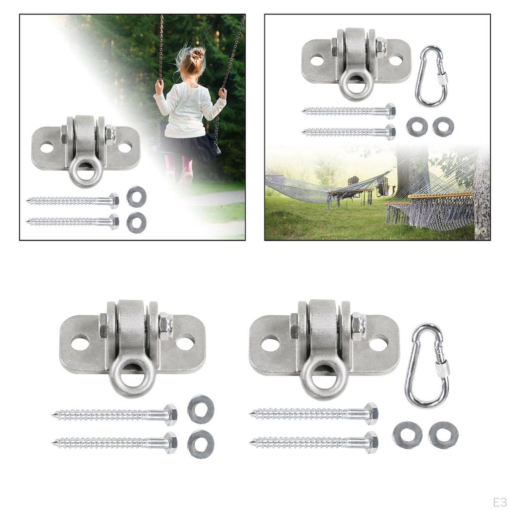 Durable Swivel Hook Set for Hanging Hammocks and Yoga Silks