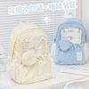 New Soft Set Schoolbag Drawstring Junior High School Female College Student Lightweight Versatile Large Capacity Backpack Male