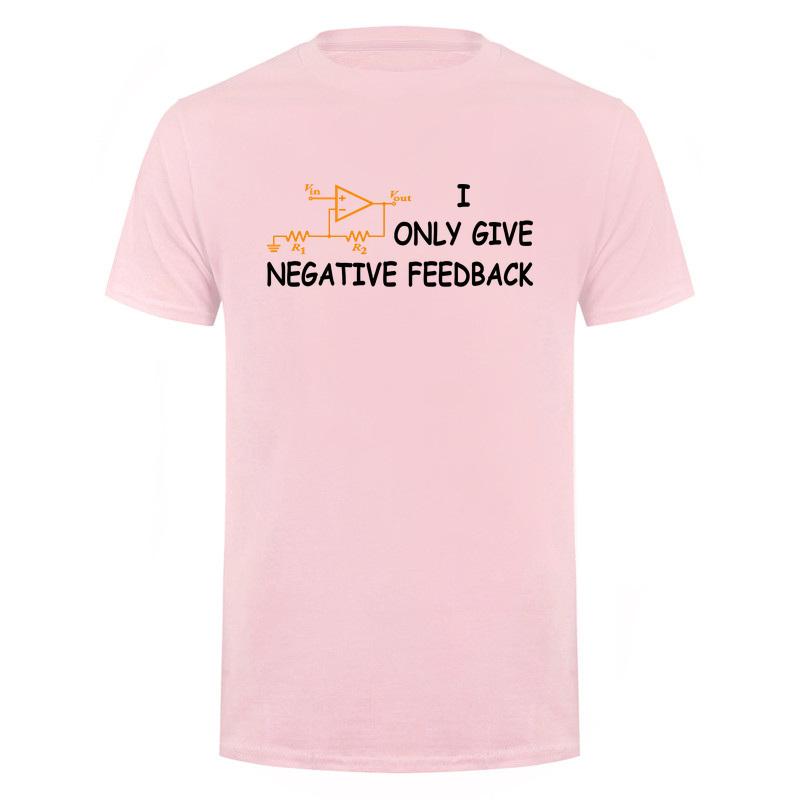 I Only Give Negative Feedback Funny Computer T Shirt Electronics Circuit Graphic Tshirts Engineering Humor Da953