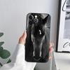 Black White Horses Galloping Phone Case for iPhone 11 15 Pro Max Case Coque 14 Plus 13 Pro 12 X XS XR 7 8 SE 2020 TPU Soft Cover