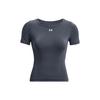 Solid Color Breathable Casual Sports Short Sleeve T-Shirt Women Tops Gray 1379149-044