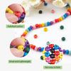 6-25MM Wood Beads Round Wood Ball Loose Spacer Beads for DIY Jewelry Craft Making Home Decoration Christmas Tree Farmhouse