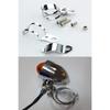 1pair Metal Motorcycle Modified Turn Signal Light Indicator Mount Bracket Clamp 30-45mm (Chrome)