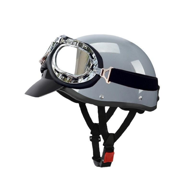 Electric Car Helmet Harley Retro Motorcycle Battery Car Hat Summer Breathable Men's and Women's Half Helmet